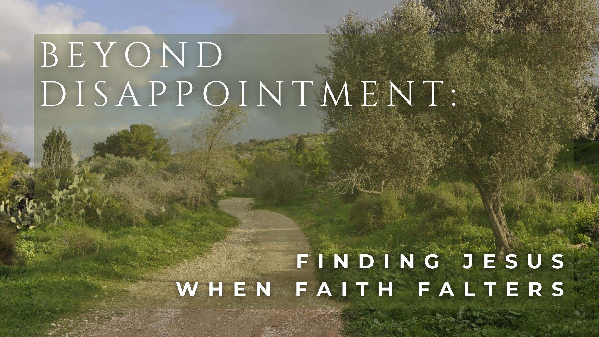Featured image for “Beyond Disappointment: Finding Jesus When Faith Falters”
